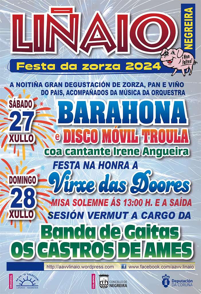 Festa da Zorza - Virxe das Dores de Liñaio en Negreira