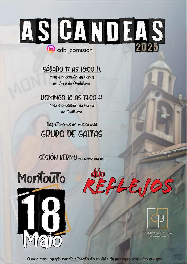 Festa das Candeas de Montouto (2025) en Santa Comba