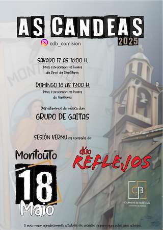 Fechas, información, programa, cartel, imágenes, mapa y ubicación de Festa das Candeas de Montouto  en  Santa Comba