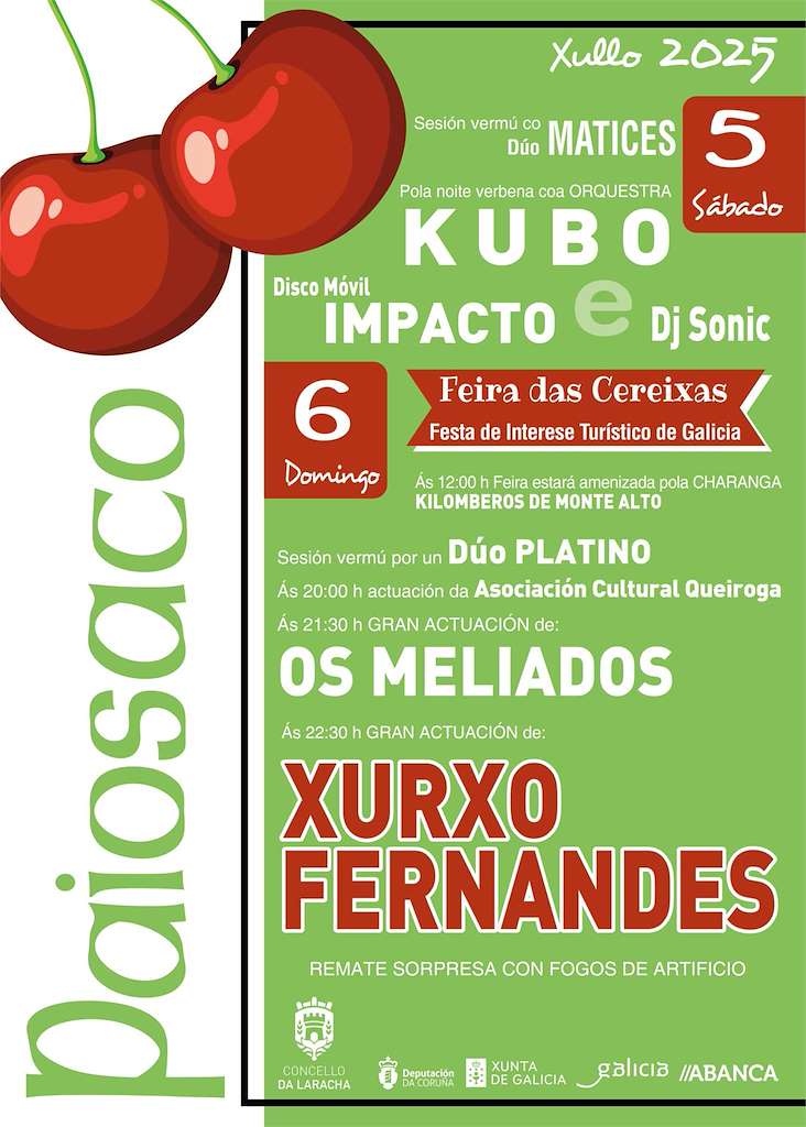 Festa das Cereixas de Paiosaco (2025) en Laracha