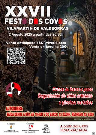 Fechas, información, programa, cartel, imágenes, mapa y ubicación de XXVII Festa das Covas  en  Vilamartín de Valdeorras