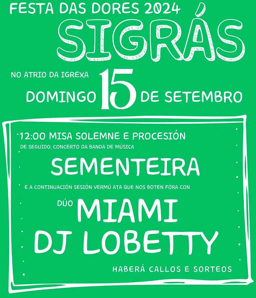 Festa das Dores de Sigrás en Cambre