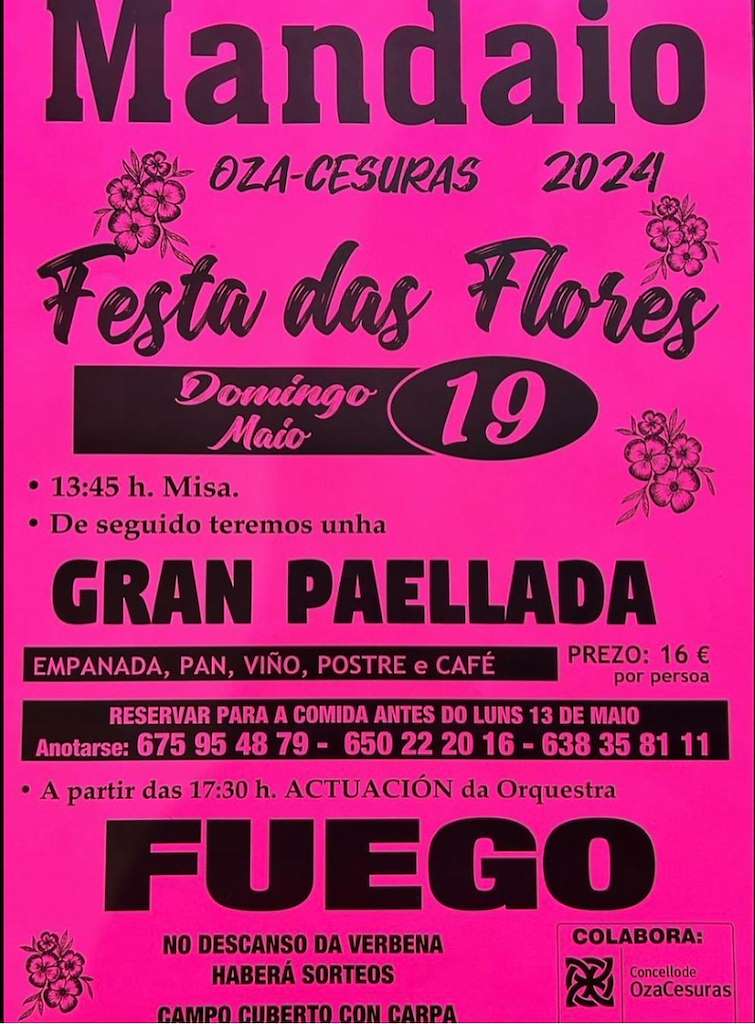 Festa das Flores de Mandaio en Oza Cesuras