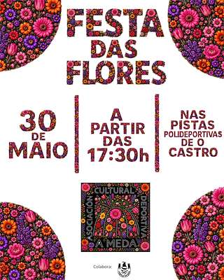 Fechas, información, programa, cartel, imágenes, mapa y ubicación de Festa das Flores (2026)  en  Sada