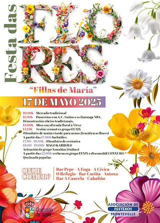 Fechas, información, programa, cartel, imágenes, mapa y ubicación de Festa das Flores   en  Xove