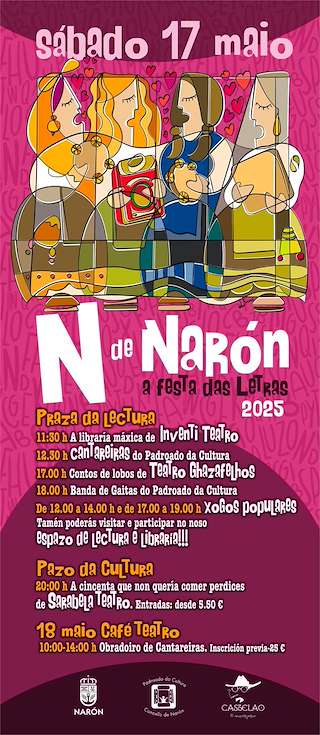 Fechas, información, programa, cartel, imágenes, mapa y ubicación de Festa das Letras  en  Narón
