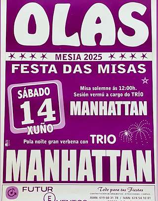 Fechas, información, programa, cartel, imágenes, mapa y ubicación de Festa das Misas de Olas  en  Mesía