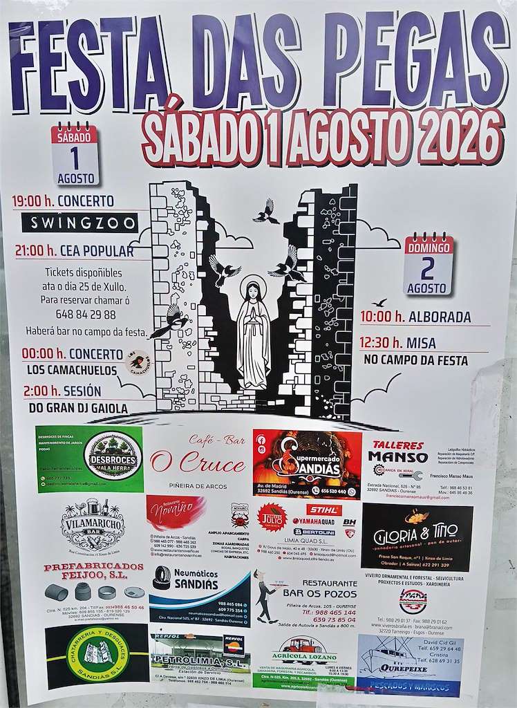 Festa das Pegas (2026) en Sandiás