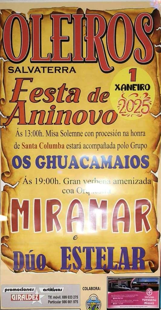 Festa de Aninovo de Oleiros  en Salvaterra do Miño