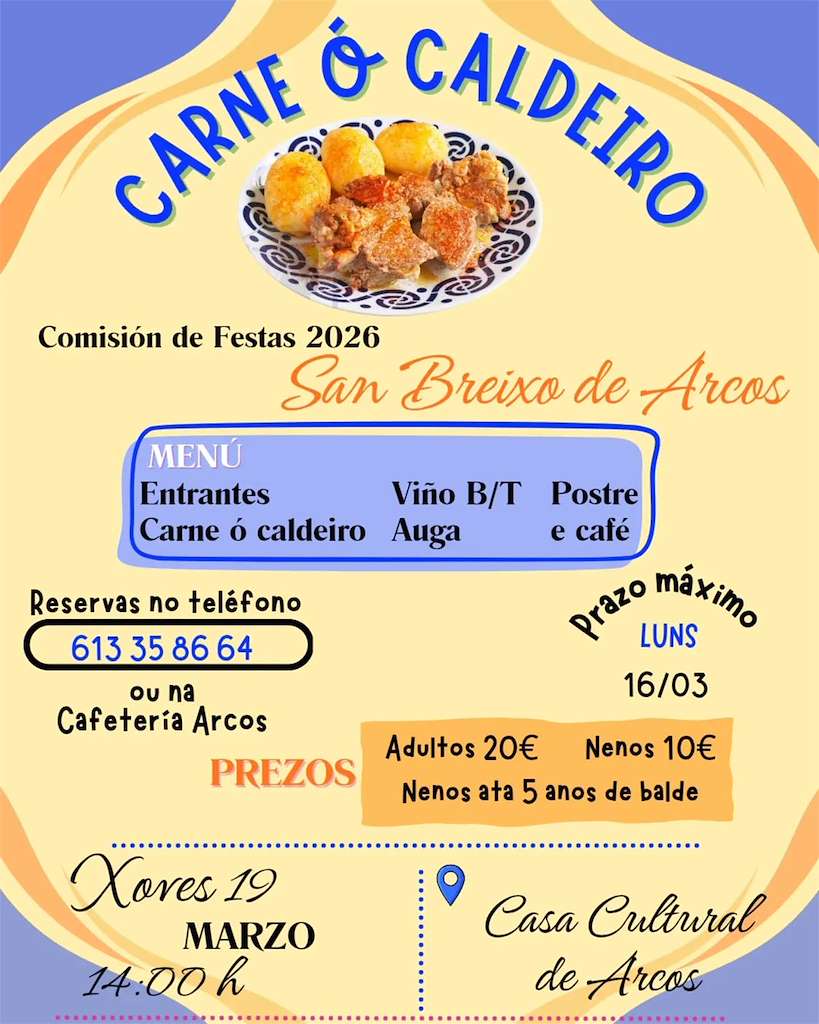 Festa de Carne ó Caldeiro de Arcos  (2026) en Ponteareas