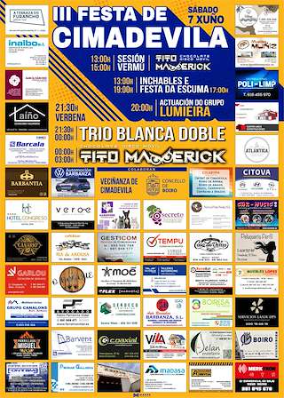 Fechas, información, programa, cartel, imágenes, mapa y ubicación de III Festa de Cimadevila  en  Boiro