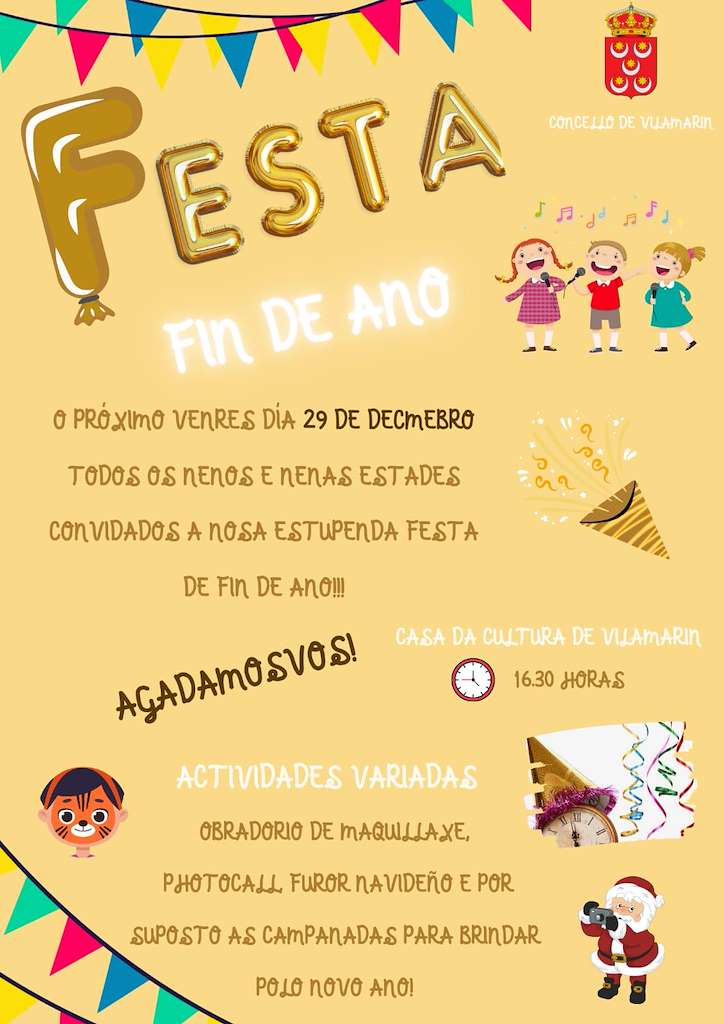 Festa de Fin de Ano Infantil en Vilamarín