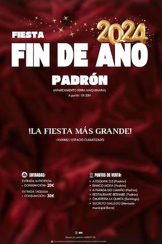 Fechas, información, programa, cartel, imágenes, mapa y ubicación de Festa de Fin de Ano (2025)  en  Padrón