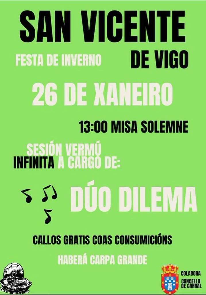 Festa de Inverno de San Vicente de Vigo  en Carral