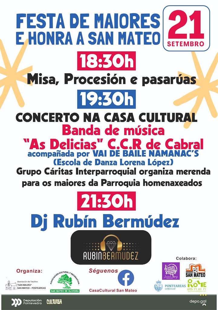 Festa de Maiores e Honra a San Mateo de Oliveira en Ponteareas