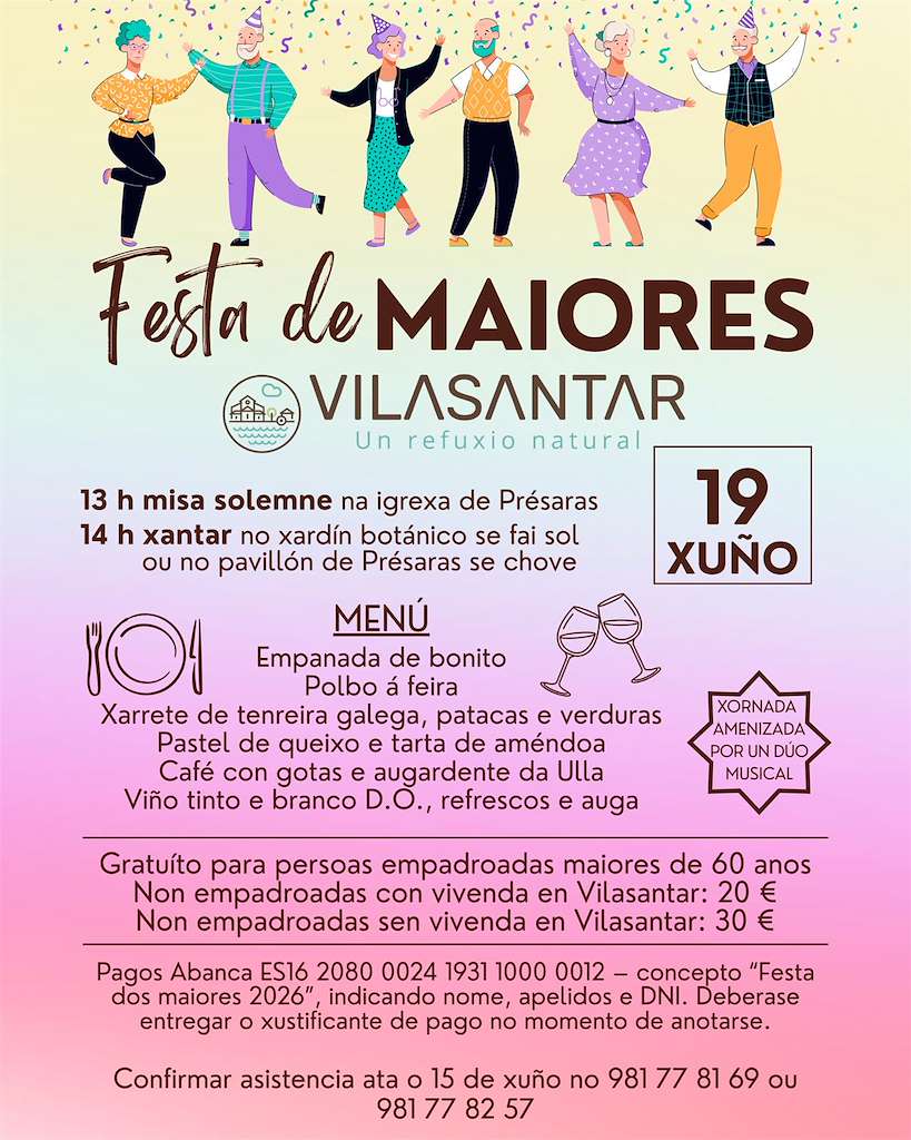 Festa de Maiores (2026) en Vilasantar