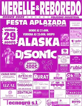 Fechas, información, programa, cartel, imágenes, mapa y ubicación de Festa de Merelle e Reboredo (2026)  en  Ordes