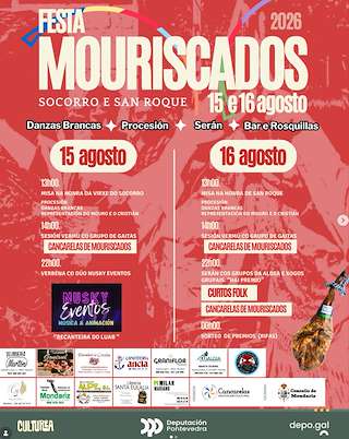Fechas, información, programa, cartel, imágenes, mapa y ubicación de Festa de Mouriscados (2026)  en  Mondariz