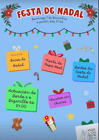 Fechas, información, programa, cartel, imágenes, mapa y ubicación de Festa de Nadal de Coruxo (2025)  en  Vigo