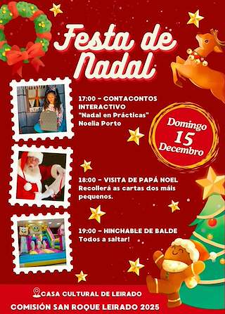 Fechas, información, programa, cartel, imágenes, mapa y ubicación de Festa de Nadal de Leirado  en  Salvaterra do Miño