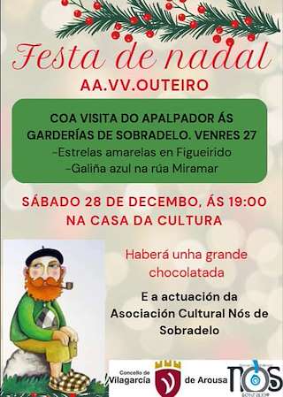 Fechas, información, programa, cartel, imágenes, mapa y ubicación de Festa de Nadal de Outeiro  en  Vilagarcía de Arousa