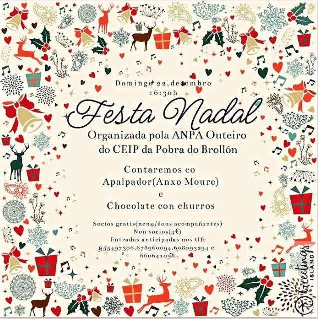 Festa de Nadal do Anpa Outeiro en A Pobra do Brollón