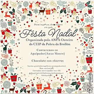 Fechas, información, programa, cartel, imágenes, mapa y ubicación de Festa de Nadal do Anpa Outeiro  en  A Pobra do Brollón