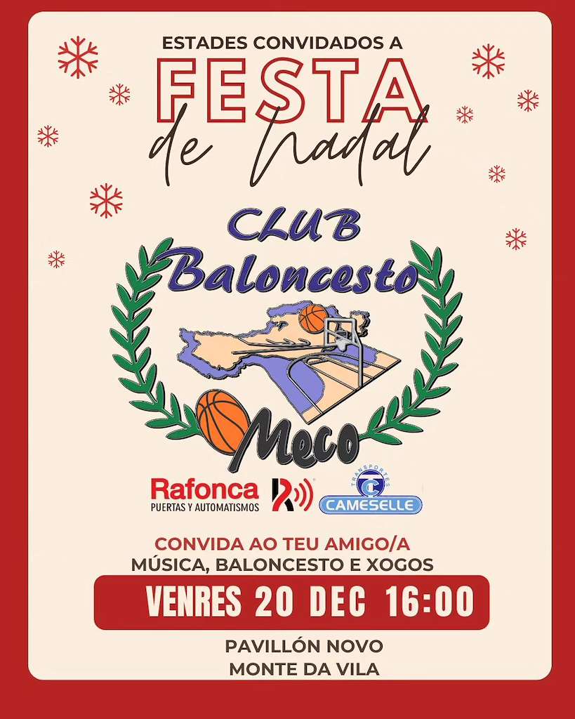 Festa de Nadal do Club de Baloncesto O Meco en O Grove