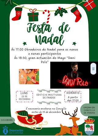 Fechas, información, programa, cartel, imágenes, mapa y ubicación de Festa de Nadal  en  Frades