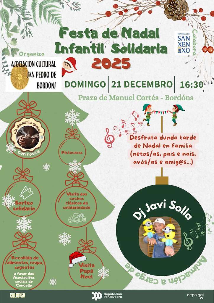 Fiesta de Navidad de Bordóns en Sanxenxo