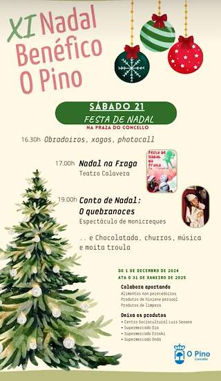 Fechas, información, programa, cartel, imágenes, mapa y ubicación de Festa de Nadal  en  O Pino