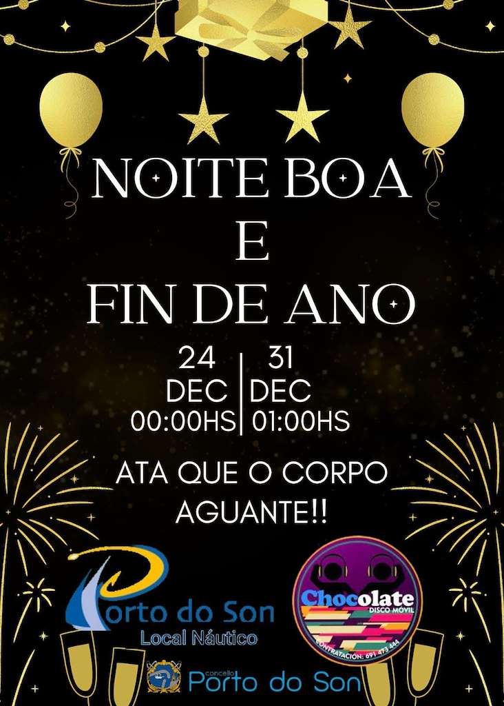 Festa de Noiteboa e Fin de Ano en Porto do Son