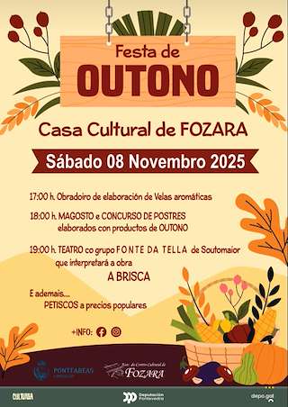 Fechas, información, programa, cartel, imágenes, mapa y ubicación de Festa de Outono de Fozara  (2025)  en  Ponteareas