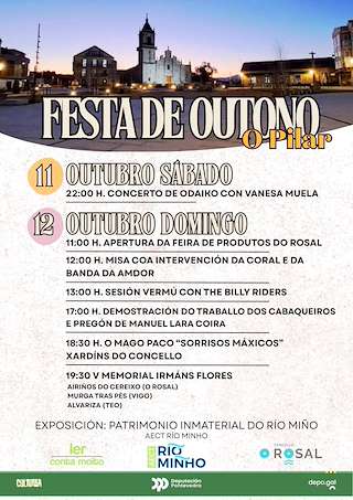 Fechas, información, programa, cartel, imágenes, mapa y ubicación de Festa de Outono - O Pilar (2025)  en  O Rosal