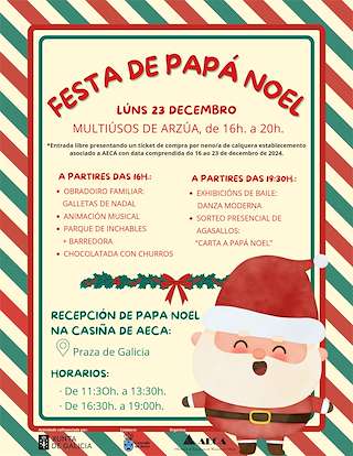 Fechas, información, programa, cartel, imágenes, mapa y ubicación de Festa de Papá Noel  en  Arzúa