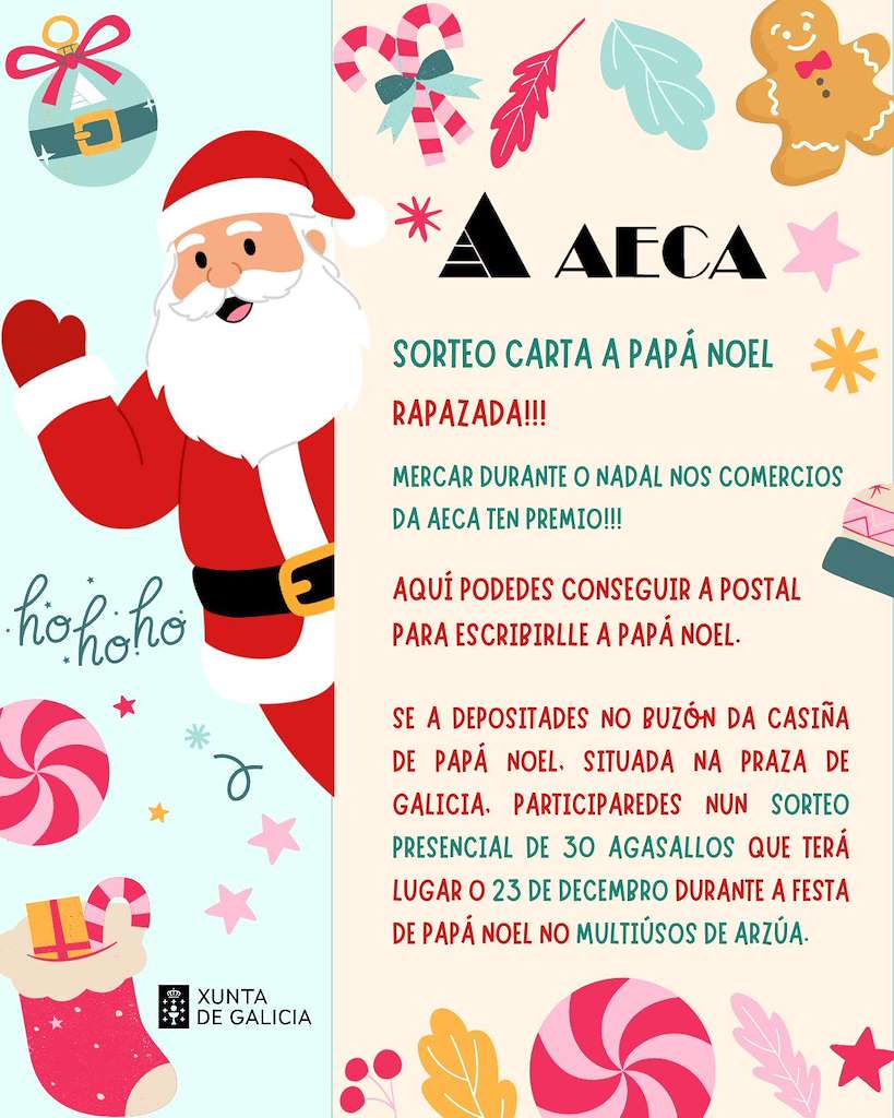 Festa de Papá Noel en Arzúa