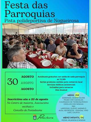 Fechas, información, programa, cartel, imágenes, mapa y ubicación de Festa de Parroquias  en  Pontedeume