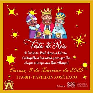 Fechas, información, programa, cartel, imágenes, mapa y ubicación de Festa de Reis de Esteiro   en  Muros