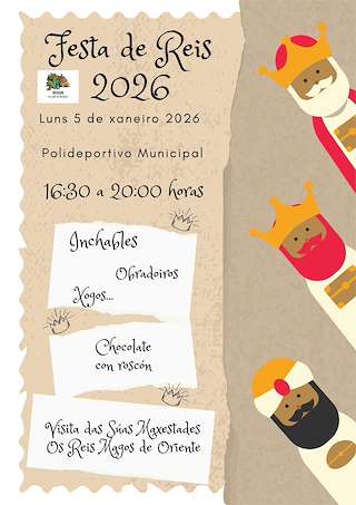 Fechas, información, programa, cartel, imágenes, mapa y ubicación de Fiesta de Reyes (2026) en Irixoa