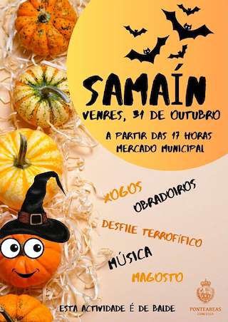 Fechas, información, programa, cartel, imágenes, mapa y ubicación de Festa de Samaín  (2025)  en  Ponteareas