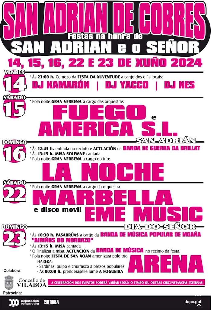 Festa de San Adrián de Cobres  (2023) en Vilaboa
