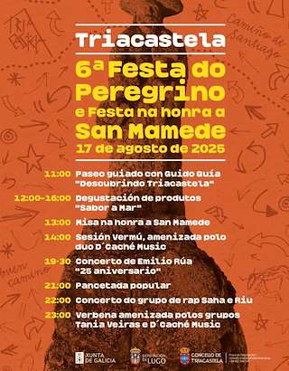 Fechas, información, programa, cartel, imágenes, mapa y ubicación de Festa de San Mamede e VI Festa do Peregrino  en  Triacastela