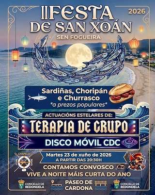 Fechas, información, programa, cartel, imágenes, mapa y ubicación de II Festa de San Xoán de Chapela (2026)  en  Redondela