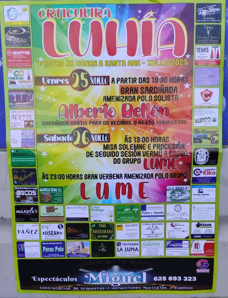 Festa de Santa Ana de Luhía  (2025) en Ortigueira