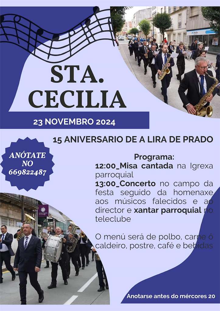 Festa de Santa Cecilia de San Martiño de Prado en Lalín