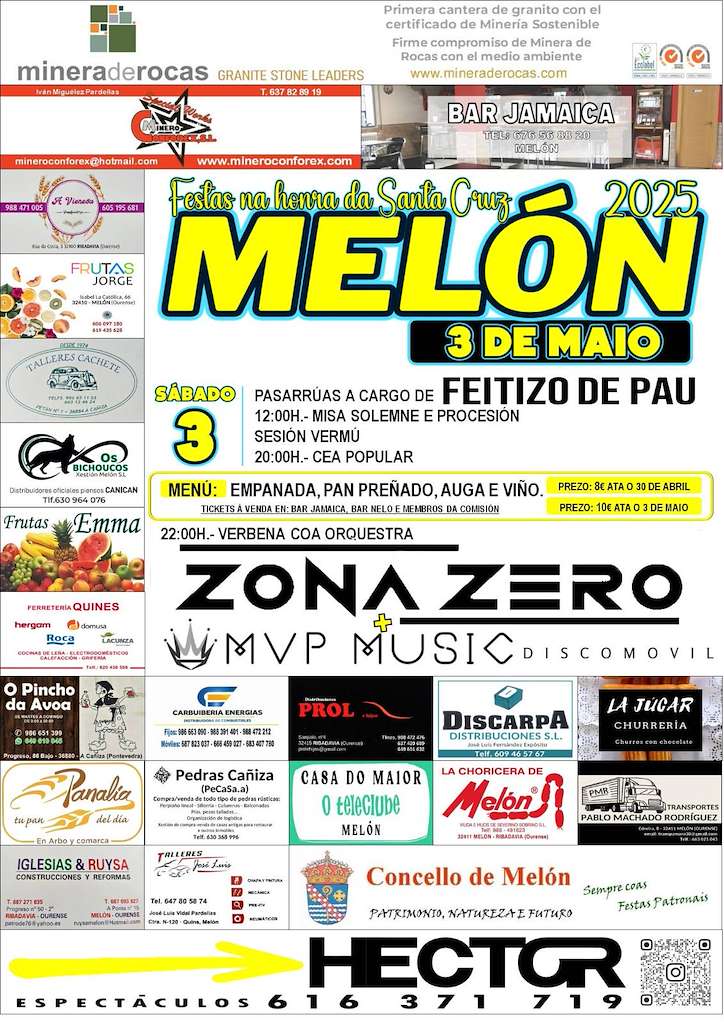 Festa de Santa Cruz (2024) en Melón