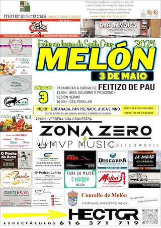 Fechas, información, programa, cartel, imágenes, mapa y ubicación de Festa de Santa Cruz  en  Melón