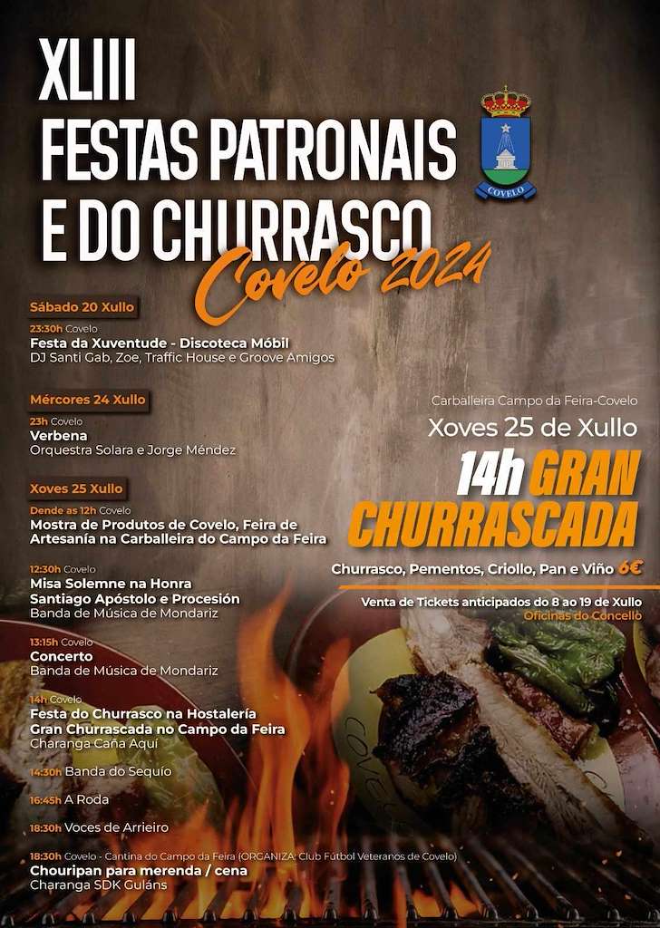 XLIII Festa de Santiago Apóstol e do Churrasco (2025) en Covelo