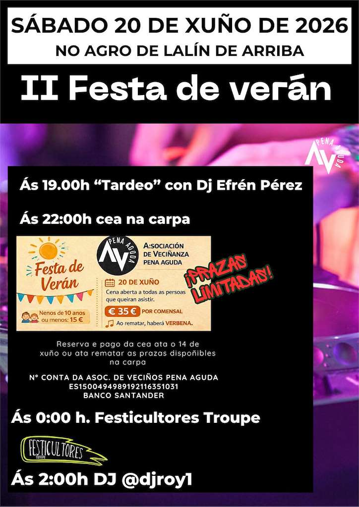 II Festa de Verán de Pena Aguda en Lalín