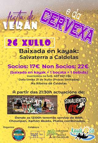 Fechas, información, programa, cartel, imágenes, mapa y ubicación de Festa de Verán e da Cervexa  en  Tui
